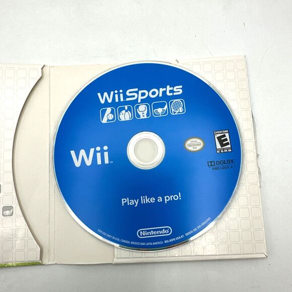 Wii Sports (Nintendo Wii, 2006) in Cardboard Sleeve Rated E - Picture 5 of 6